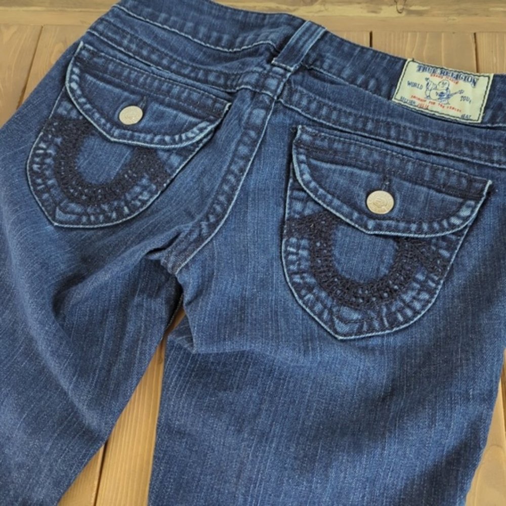 True Religion Julie Flap Pocket Skinny Jeans